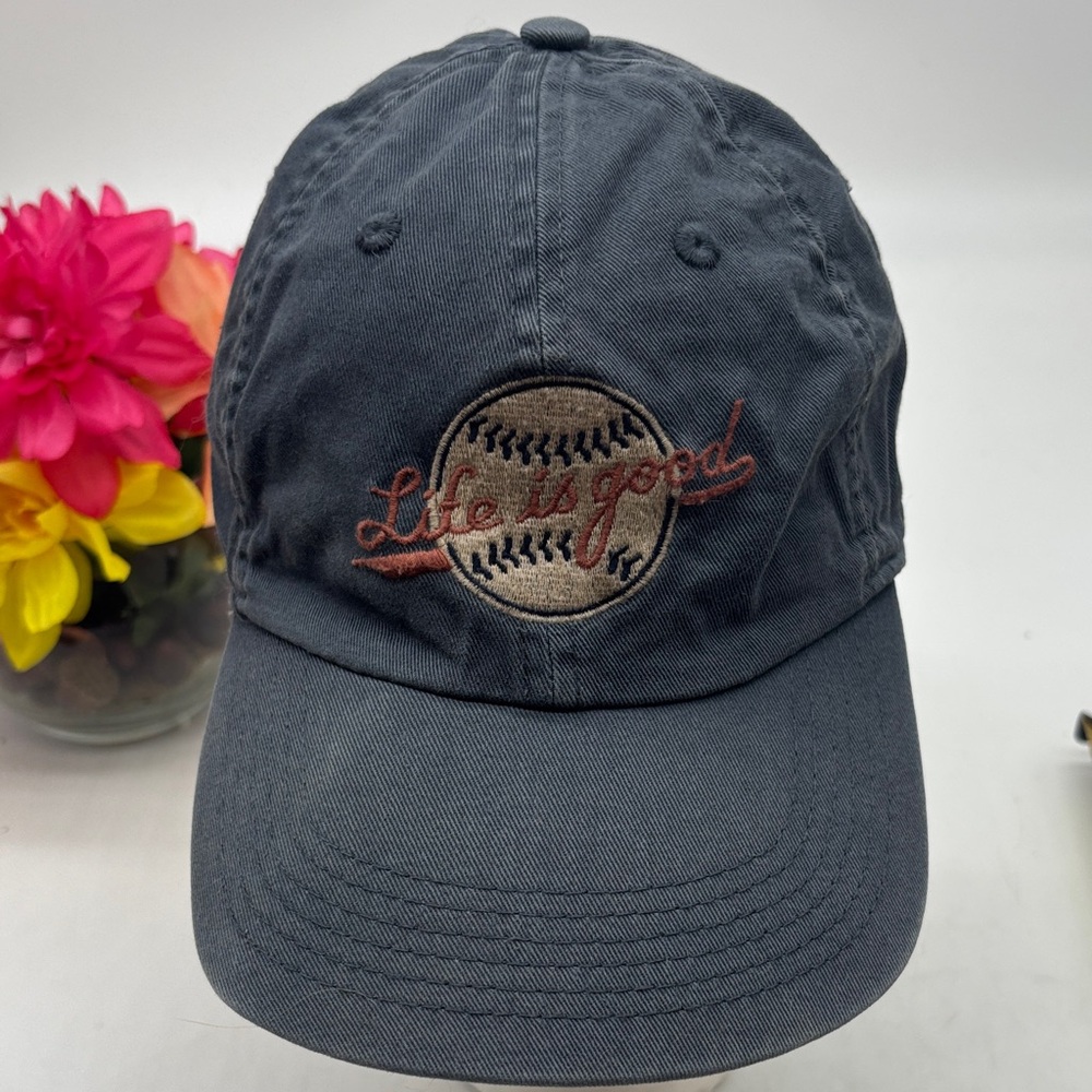 Baseball Cap Life is Good with Embroidered Design HT8819